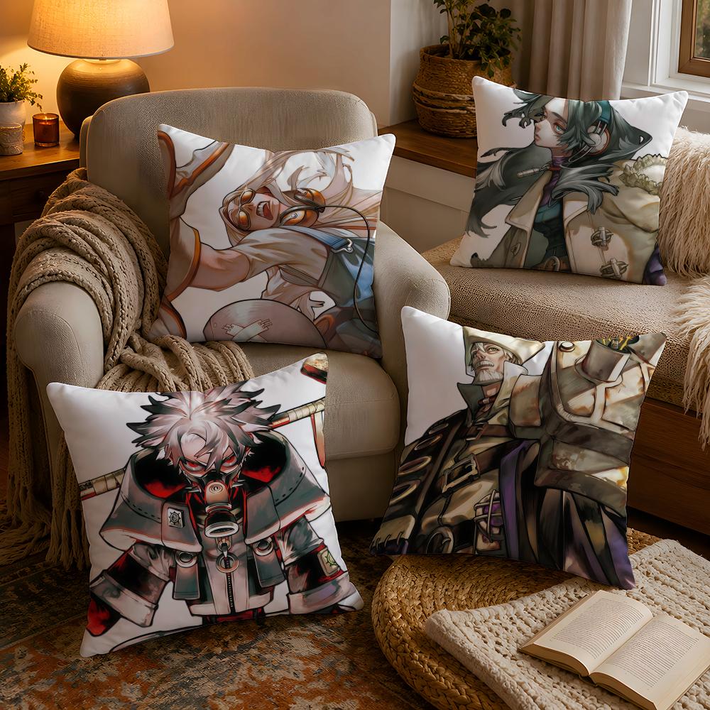 Anime GGachiakuta Pillow Case Soft Plush Cushion Cover Double Print and Invisible Zipper for Sofa Home Car Use