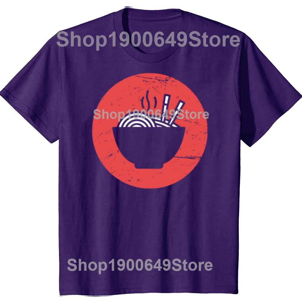 T-shirts Graphiques Ramen Japonais Rétro Drôles Hommes Femmes Mode T-shirt Décontracté 100% Coton Lâche Surdimensionné T-shirt Été