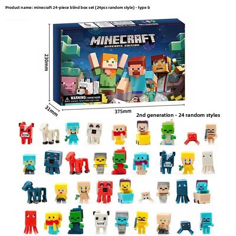 Minecraft Game Pixel Robot Blind Box Toy Suitable For Daily Boy Gifts Christmas