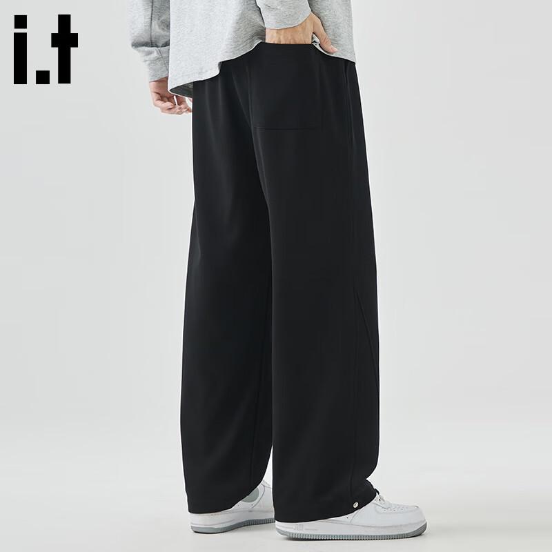 CHOCOOLATE Herren lässige Hose im japanischen Stil, locker fallend, gerade geschnitten