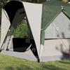 5 Person Family Tent in Green and White 333 x 317 x 194 cm