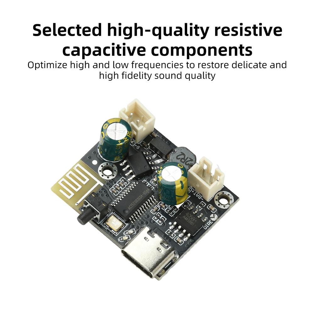 Bluetooth Audio Amplifier Board 5V 6.2W D-Class Mono Module with USB Input for DIY Portable Speaker Support EQ Adjustment On PC