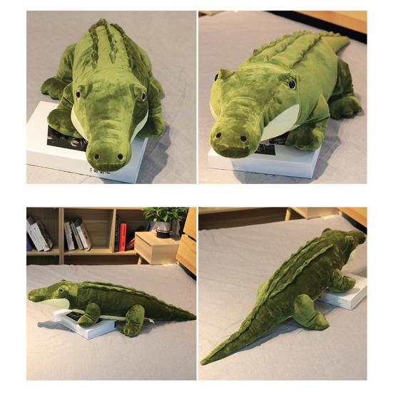 Lifelike Crocodile Plush Toy Realistic Stuffed Animal Soft Hugging Pillow Kids Crocodile Plushie Unique Gift for Boys Girls