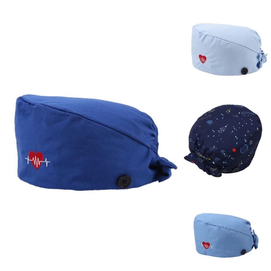 Unisex chirurgická čepice z čisté bavlny s potítkem absorbujícím pot