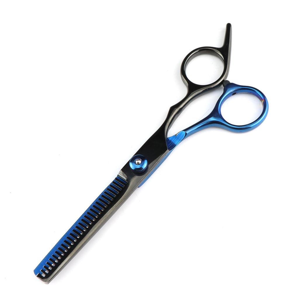 6.0-Inch Color Hairdressing Scissors Set: High Screw, Straight, Serrated, Thinning Scissors