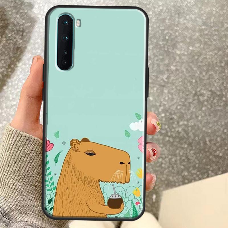 Cute Capybara Case For OnePlus 15 15R 13 13R 13T 12 12R 11 10 10R 10T 8T Nord CE 5 4 2 3 Lite N20 N30 Coque
