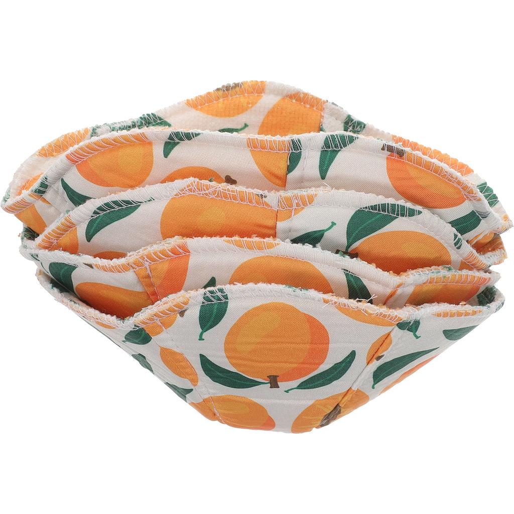 4pcs Microwave Bowl Cover Colorful Fruit Pattern Heat Resisting Anti-Slip Mat For Hot Bowls Kitchen Supplies Bowl Holder