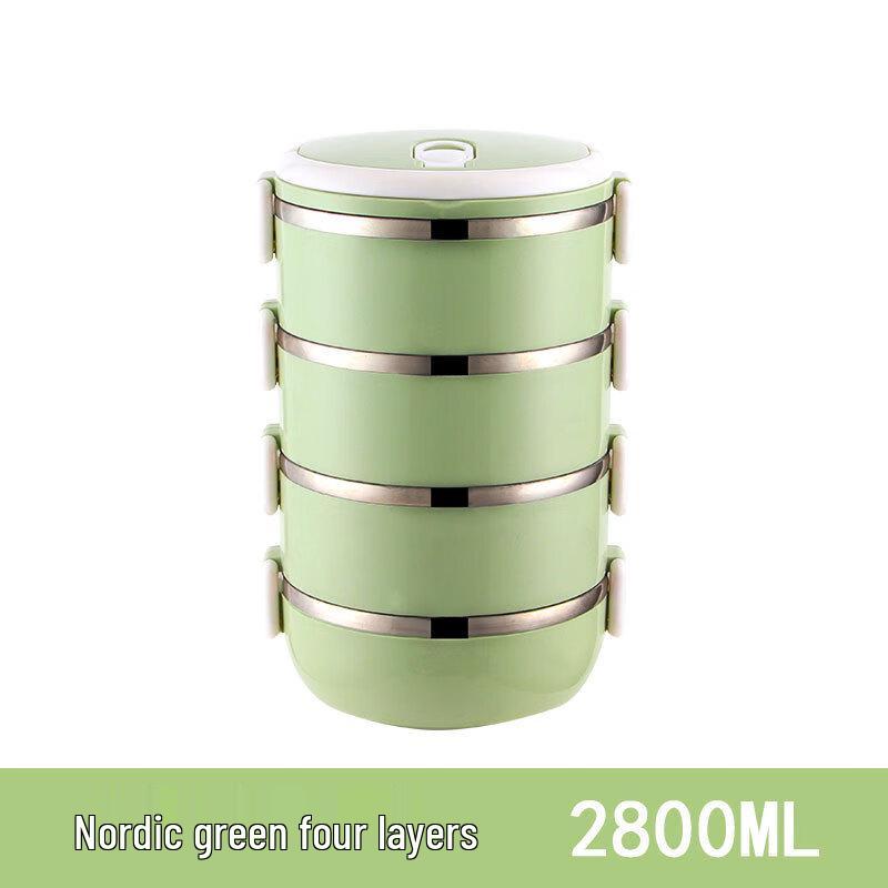 Ланч-бокс Shangqi из нержавеющей стали с 4 слоями и термоизоляцией