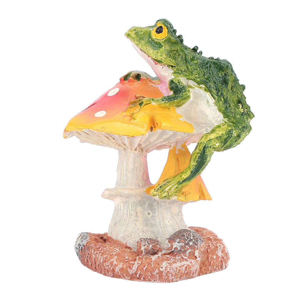 Cute Animal Mushrooms Lawn Decorations Gardens Courtyard Ornaments(Red)