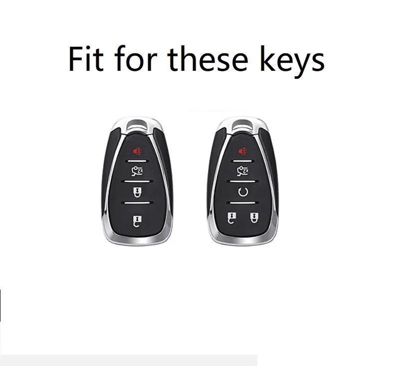 Car Zinc Alloy Remote Key Cover Case For Chevrolet Chevy Camaro Malibu Cruze Spark Volt Bolt Trax Sonic