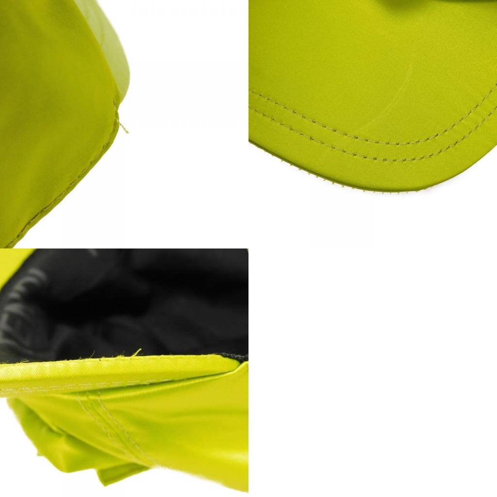 Used 11491 Baguette Pouch Baseball Cap FXQ934 ANBA F0L89 7919 Jet Acid Green TU 22.8" FF Logo Nylon Wasabi Men's from