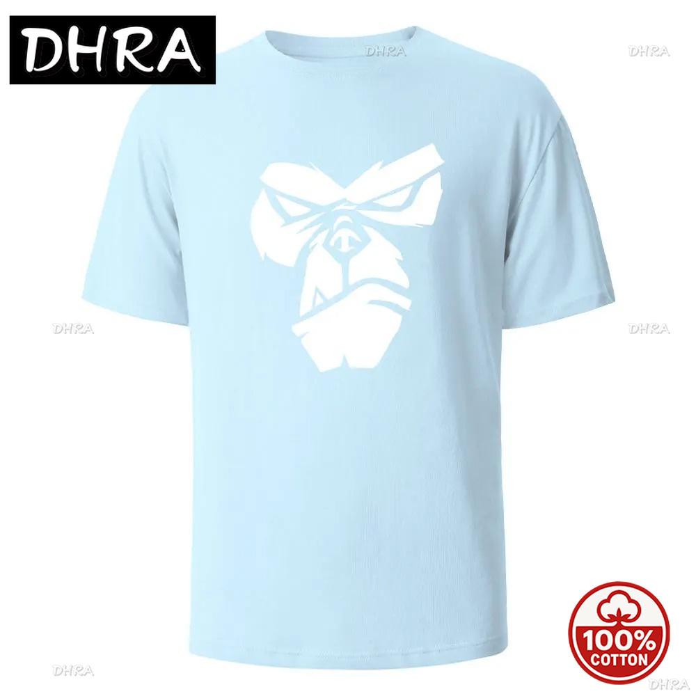 Gorilla Face Funny Print Tees Summer Soft Tees For Unisex Unisex 100cotton Oneck Oversize Casual Short Sleeved Streetwear Basic Top