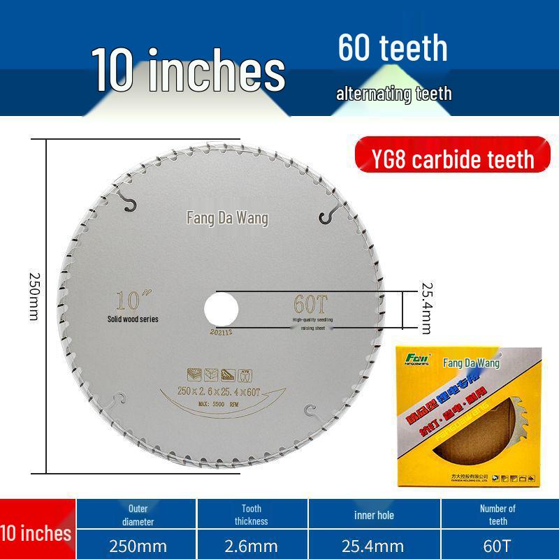 Woodworking YG8 Alloy Circular Saw Blades: 4-inch, 7-inch, and 10-inch for Portable Cutting Machines