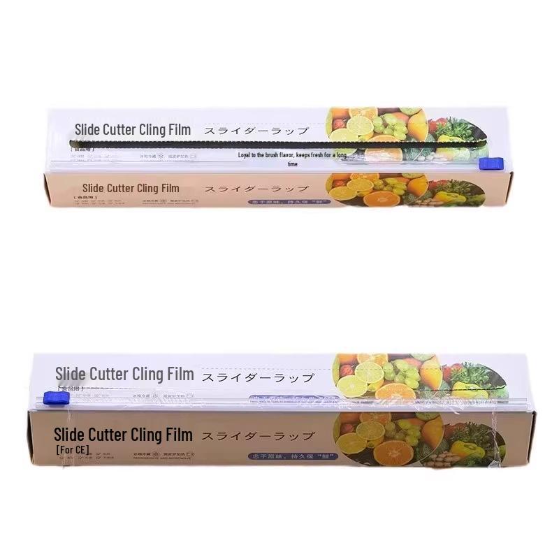 Extra Thick Hand-Tear-Free Cling Film with Cutter – Large Roll, Household Food-Grade Quality