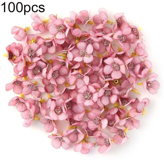 100 ks 2cm mini umělá květinová hlava sedmikrásky DIY svatební dekorace girlanda