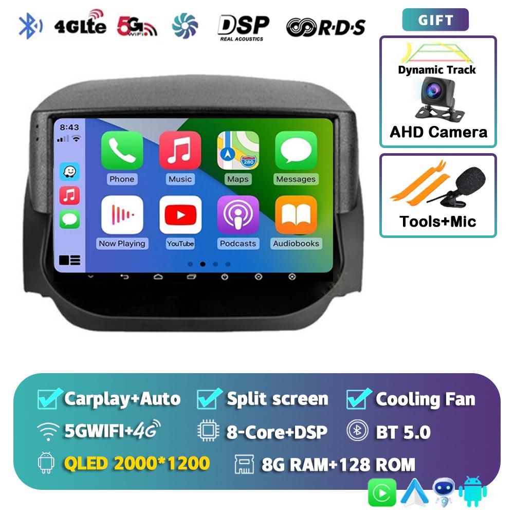 Android 14 Carplay Auto Car Radio For Ford EcoSport Eco Sport 2014 2015 2016 2017 2018 GPS Recorder Multimedia Player 4G+BT DSP