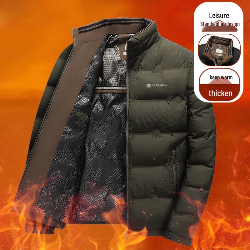 

Xudengbao Men s Lightweight Stand-Up Collar Cotton-Padded Jacket XXXL