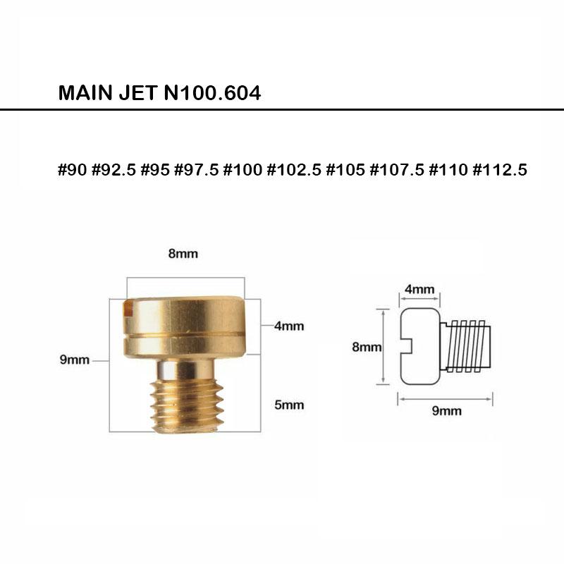 Main Jet For Mikuni Injectors # 90- # 240 For HS TM33 TM36 TM40 VM16 VM29 VM33 Carburetor HS40 HSR42 HSR45 HSR48 RS34 RS36 RS38