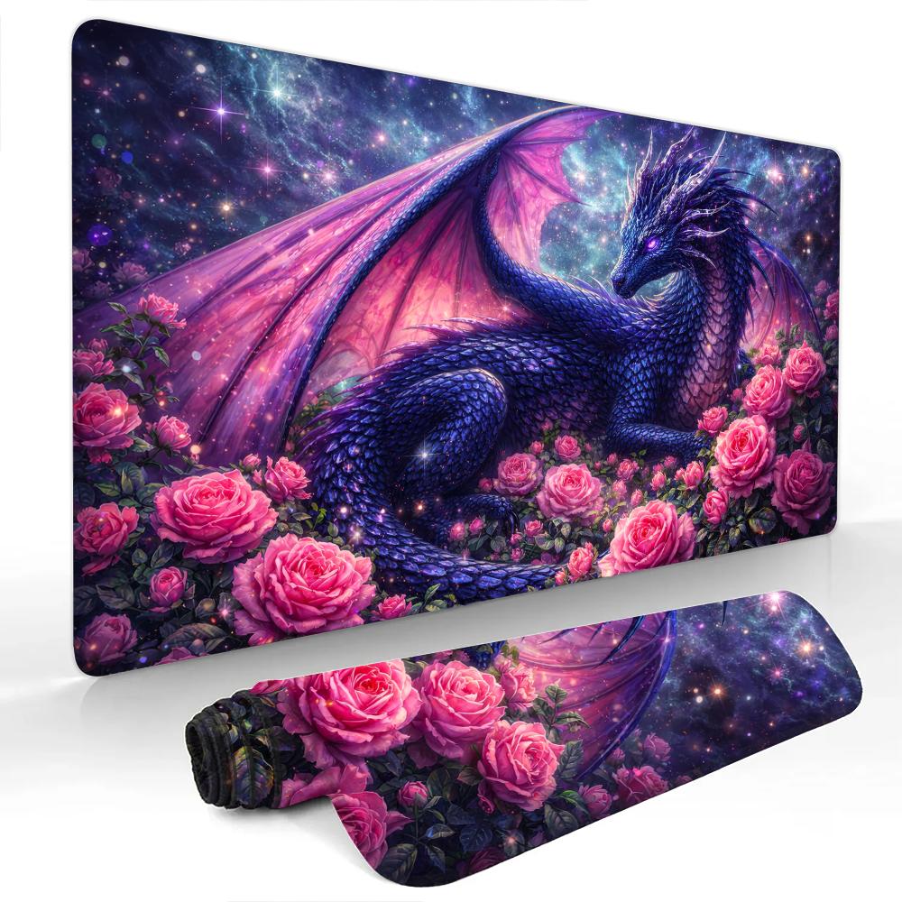 Romantic starry sky and flying dragon gaming Mouse pad Desk Mat NonSlip office carpet pc accessories Gaming mats tapis souris