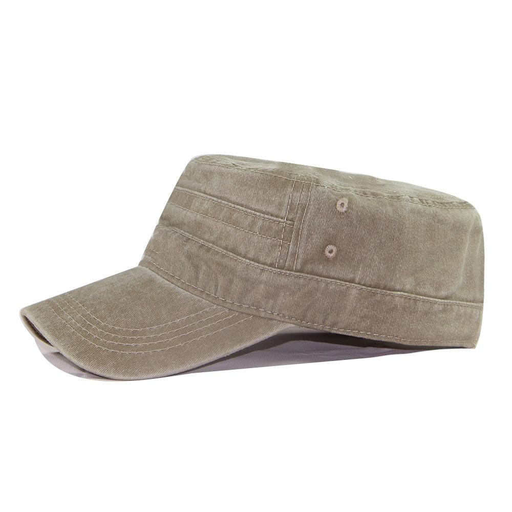Men's Flat Cap Military Cap Made of Old Water Men's Hat Korean Type Casual Cap Cotton