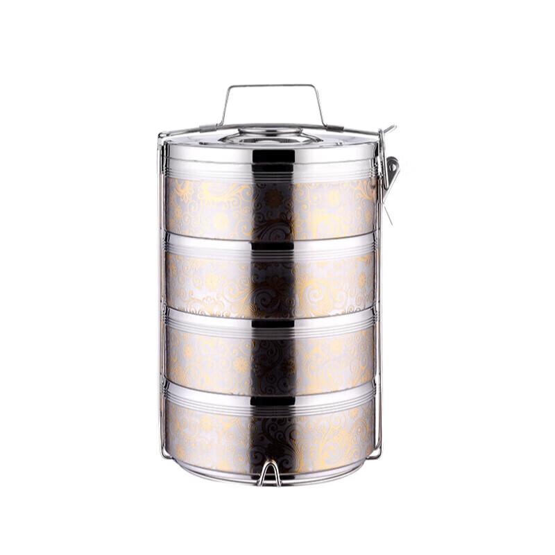 Huihuang Stainless Steel 4-Layer Insulated Food Container