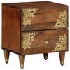 Nightstand Honey Brown 40 x 33 x 46 cm Solid Mango Wood