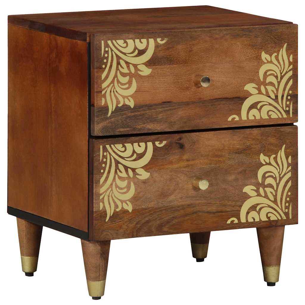 Nightstand Honey Brown 40 x 33 x 46 cm Solid Mango Wood