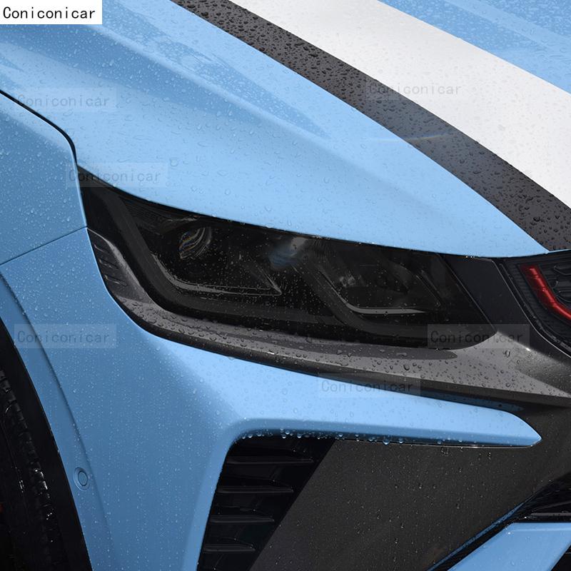 Für GEELY COOLRAY 2021 2022 Auto Scheinwerfer Schwarz TPU Schutzfolie Frontlicht Tönung Farbwechsel Aufkleber Zubehör