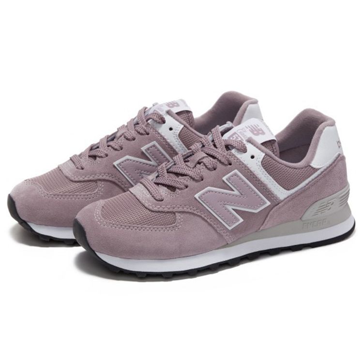 New Balance Nb 574 Comfortable Sports Mesh Suede Low Top Marathon Running Shoes Unisex sneaker Light-Pink ML574ESO