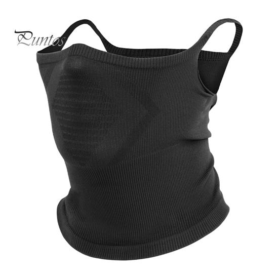 

Зимняя флисовая подушка для шеи, лыжная подушка для лица с ушной петлей, ветрозащитный шарф-балаклава, утеплитель для шеи для катания на лыжах, велоспорта, пешего туризма Long чёрный