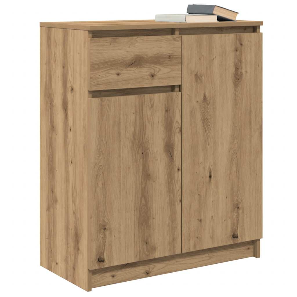 Sideboard with Drawer Artisan Oak Finish 71 x 35 x 84 cm Particleboard