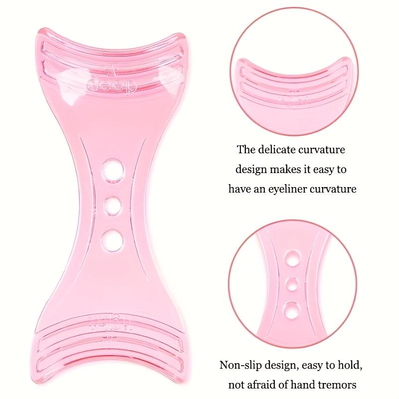 Dual-Ended Eyeliner Stamp Stencil with Comfort Grip for Precision Application
