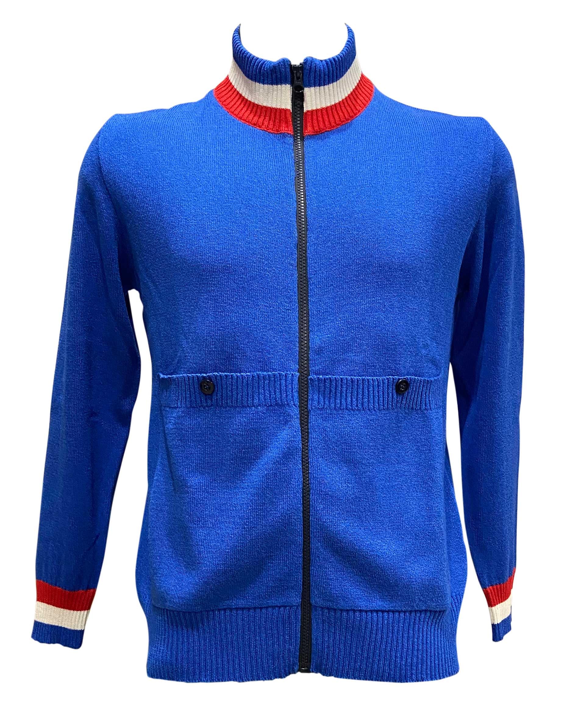 

Demarchi Camo and Cotton Knit Bomber Cycling Jacket in Royal Men s (Cotton)