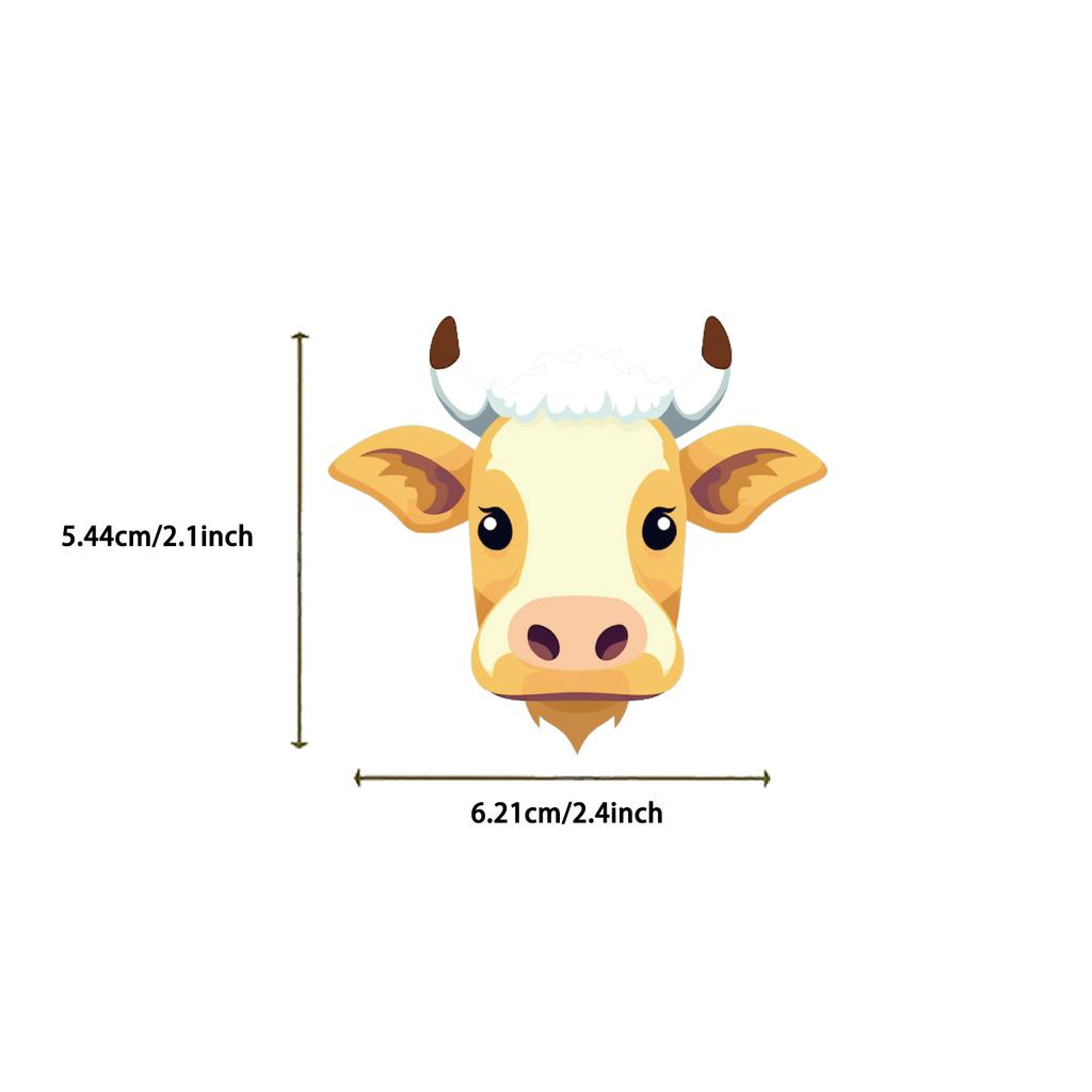 50Pcs Cute Cow Cartoon Stickers Animals Cattle Graffiti Kids Toy Skateboard Phone Laptop Luggage Sticker Decals