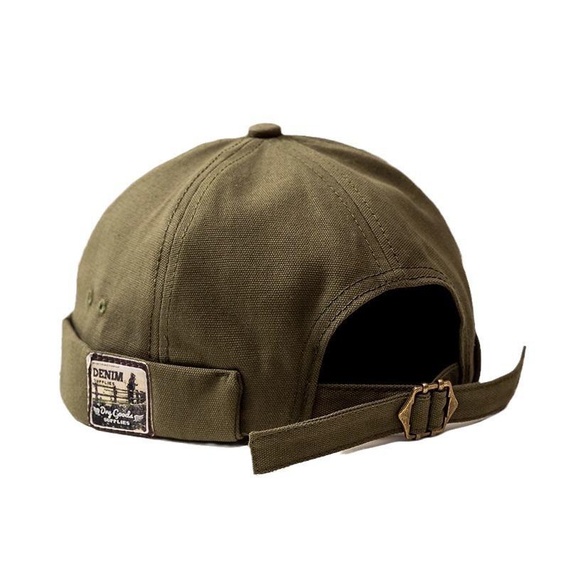 Japanese English Retro Melon Leather Hat Men Four Seasons Hip hop Korean Version Beret Street Trendy Landlord Hat Women