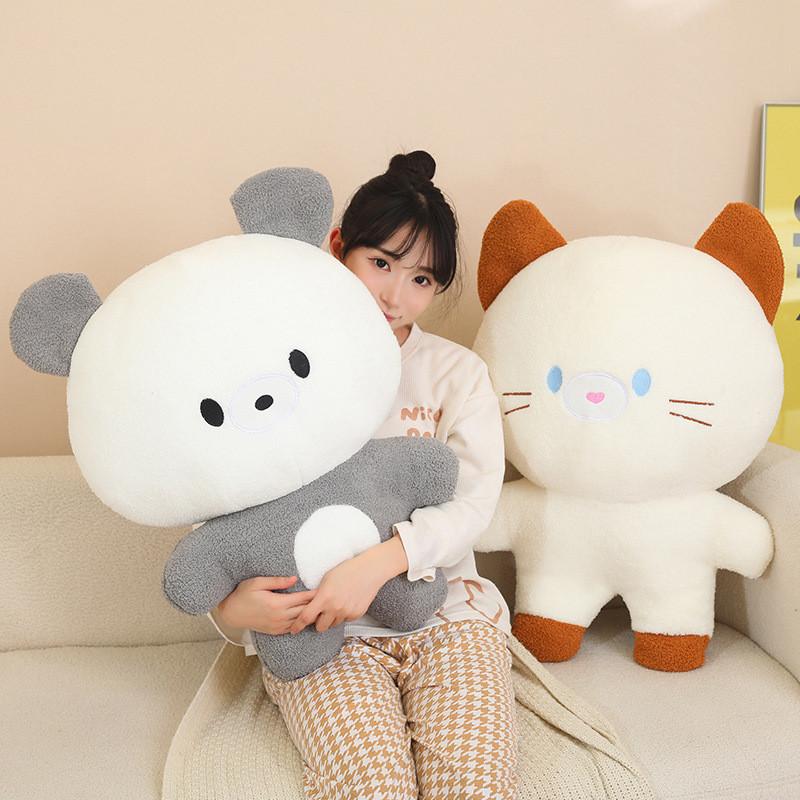 Toy Plush Bear Cat Doll Stuffed Animal Cartoon Doll Home Decor Gift Cartoon