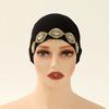 Modal Cotton Rhinestone Undercap Stretchy Hijab Premium Soft Bonnet Muslim Women Elastic Inner Hijab Turban Islam Underscarf
