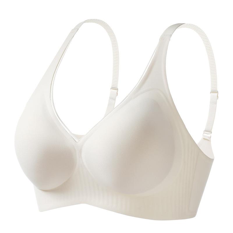 Jelly soft support, no marks, no steel ring, pull-proof anti-sagging fixed cup, bra top support
