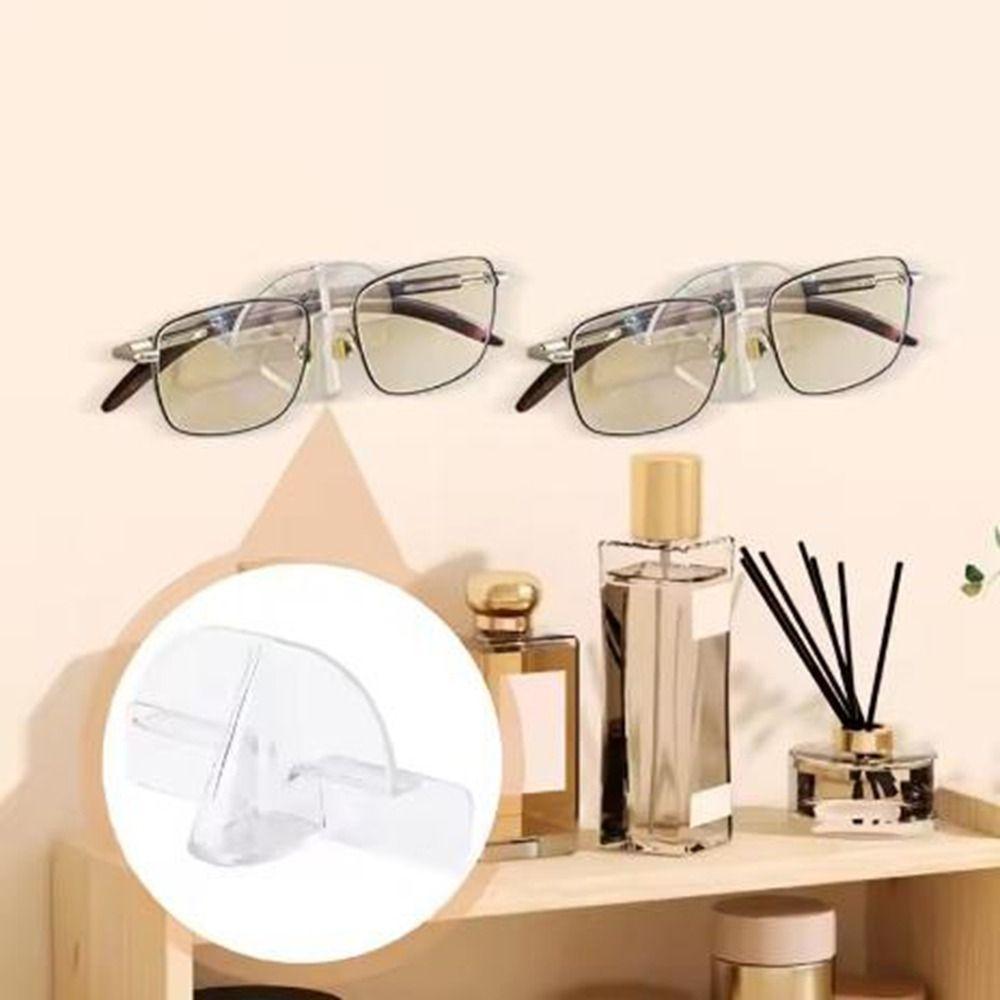 10Pcs Wall Mounted Sunglasses Storage Rack Clear Glasses Display Rack Glasses Storage Rack Office