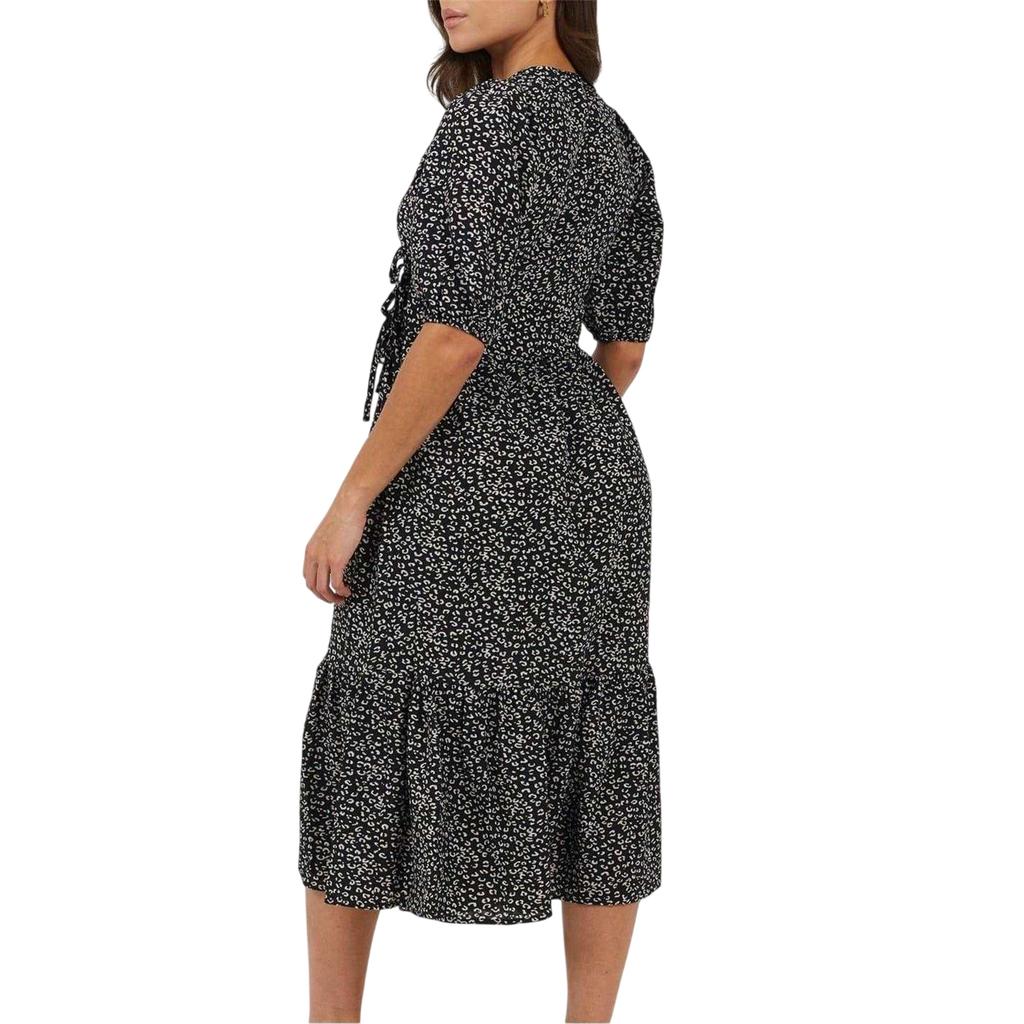 Brave Soul Womens/Ladies Puff Sleeve Wrap Dress