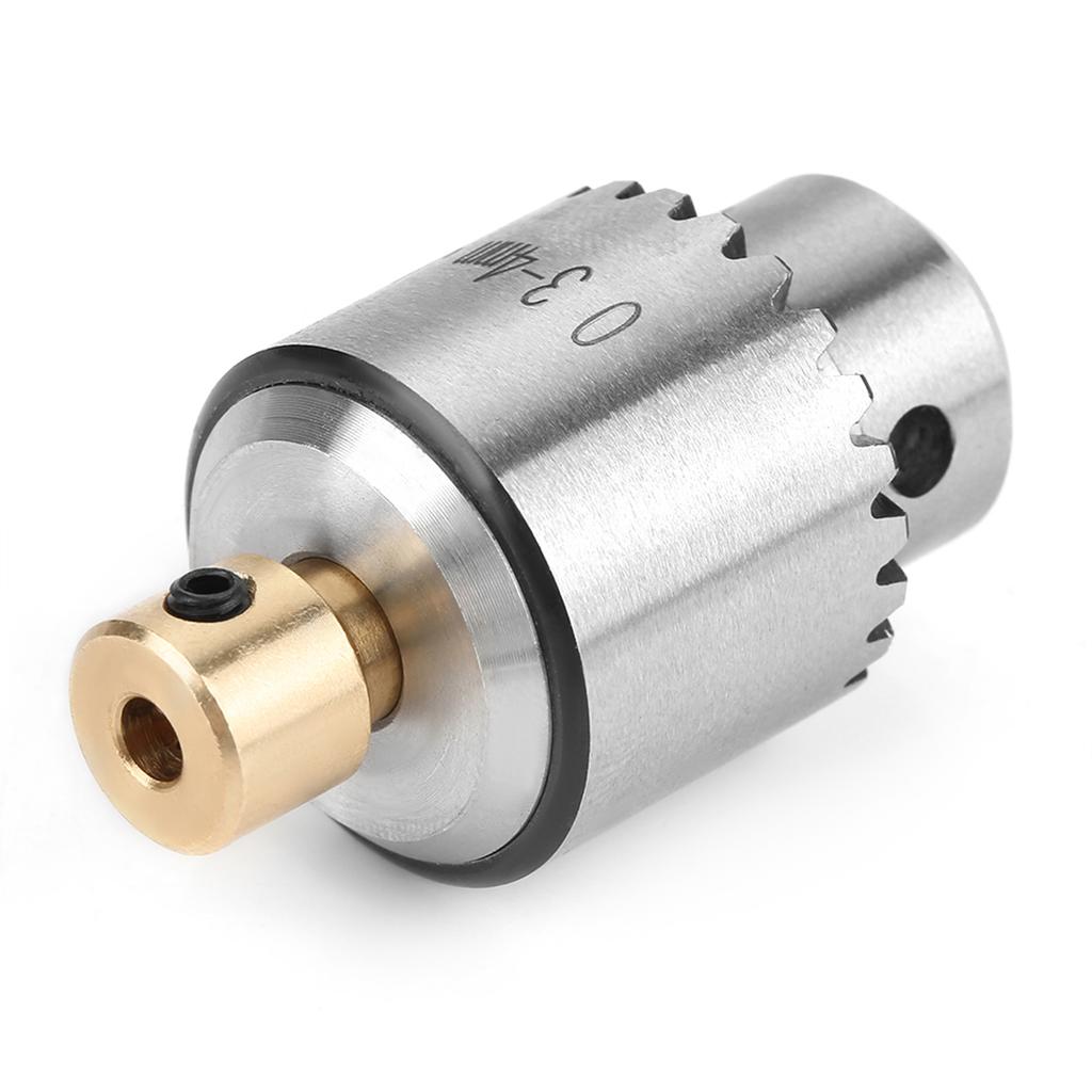 Micro 0.34mm JTO Taper Mounted Drill Chuck  and Wrench with Chuck Key for Lathe Electric Drill