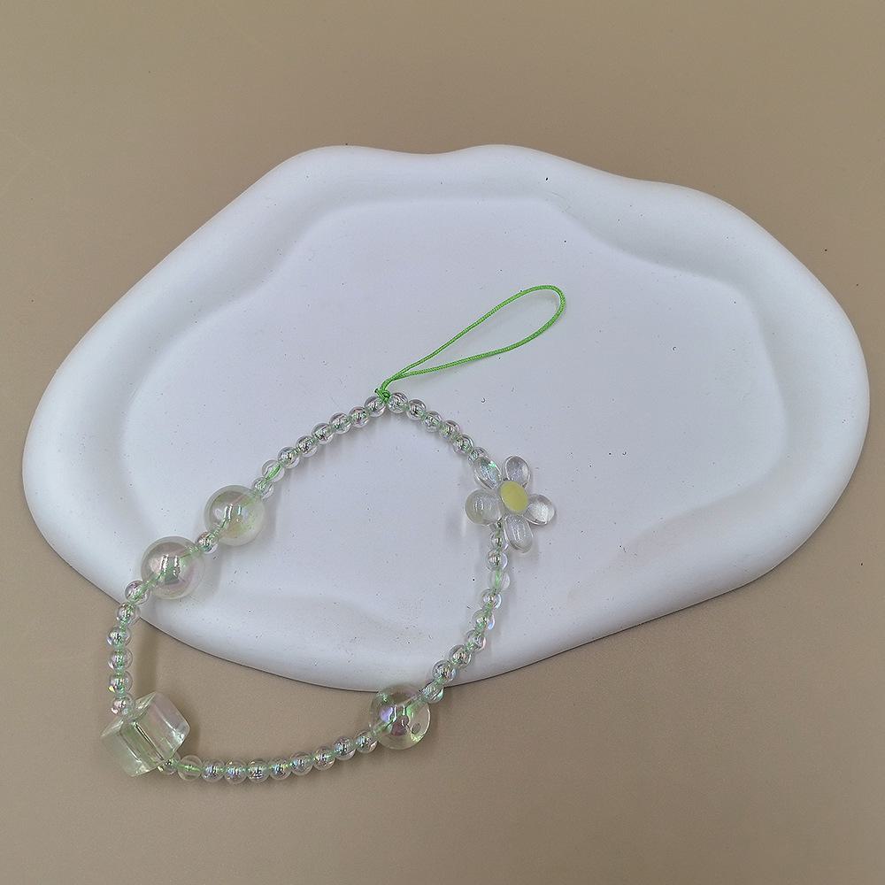 Breloc creativ acrilic floarea soarelui pentru telefon mobil - breloc DIY pentru femei