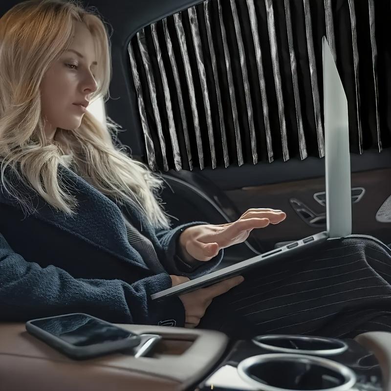 1Set Car Window Shades Portable Car Window Shades Adjustable Magnetic Car Blinds Car Camping Window Covers