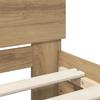 LED Bed Frame with Oak Artisan Finish 80 x 200 cm