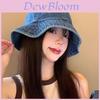 Stylish Denim Bucket Hat For Women With Embroidery Perfect For Spring And Summer Wear