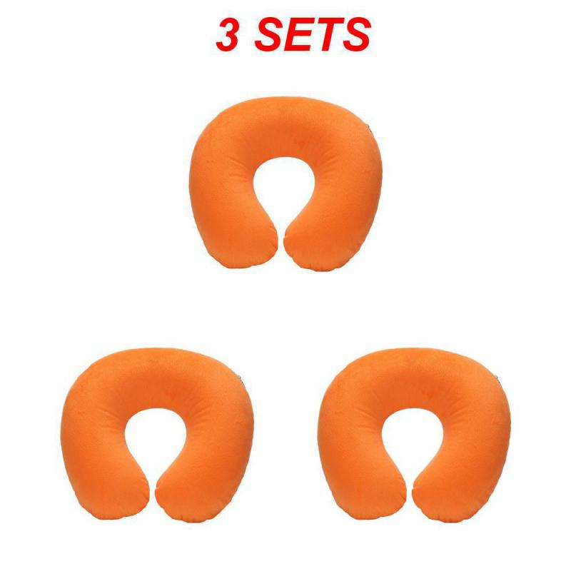 U-shaped Neck Pillow Inflatable Fatigue Relief Travel Pillow Flight Headrest Sleep U-shaped Cushion For Plane