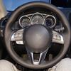 DIY Black Soft Artificial Leather Car Steering Wheel Cover For Mazda CX-5 CX5 Atenza 2014 New Mazda 3 CX-3 2016 Scion IA 2016