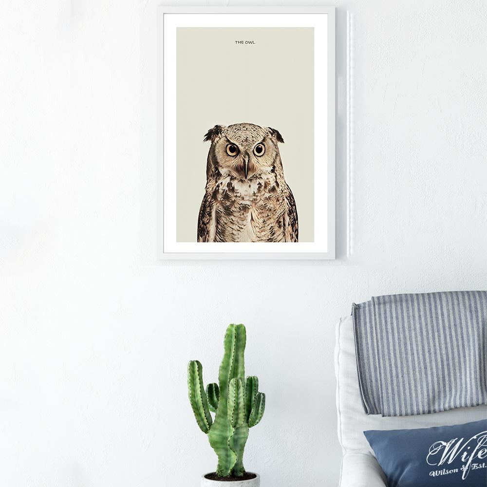 

Скандинавское искусство животных картина маслом сова коала холст картина современный офис гостиная коридор спальня украшение дома фреска без рамки 21*30cm No Frame