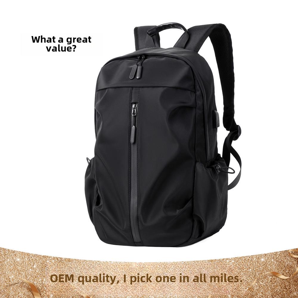 Men's Trendy Travel Backpack: European and American Style, Casual School and Laptop Bag.