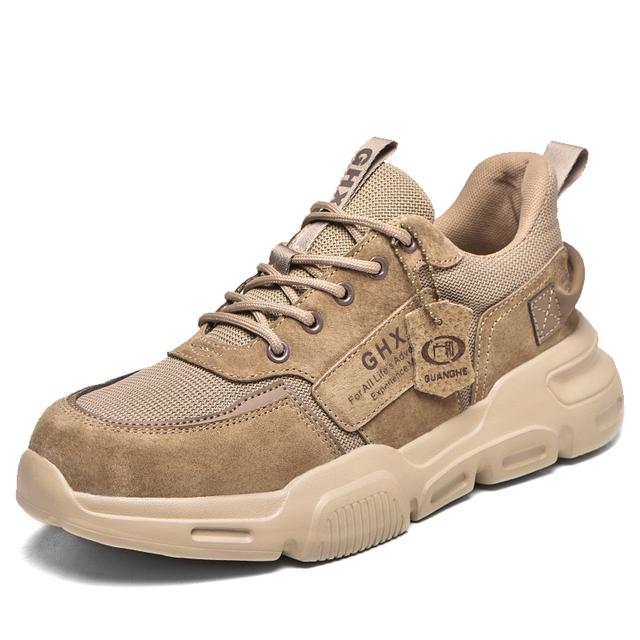 

Новые рабочие защитные ботинки. Удобные рабочие ботинки. Неразрушимая защитная обувь. Мужские рабочие кроссовки. Мужская обувь со стальным носком. Мужские ботинки. 48 верблюд